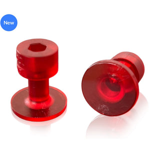 18 mm. ADAPTADOR TRASLÚCIDO ROJO DE LAKA TOOLS