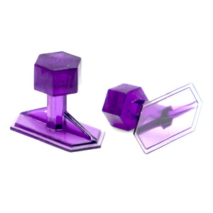 CREASE REAPER DEAD CENTER PESTAÑAS HEXAGONALES MORADAS DE 15 X 30 mm - 5 unidades