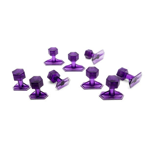 CREASE REAPER DEAD CENTER PAQUETE VARIADO DE PESTAÑAS HEXAGONALES MORADAS - 9 unidades