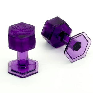 DENT REAPER DEAD CENTER PESTAÑAS HEXAGONALES MORADAS DE 16mm- Paquete de 10