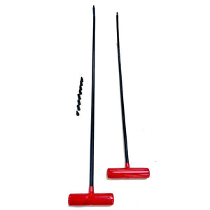 CONJUNTO DE 2 BARRAS CON CURVA Y PUNTAS ROSCADAS EN 5/16