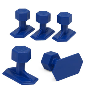 PESTAÑAS HEXAGONALES AZULES CREASE REAPER de 12 X 25 MM (5 unidades)