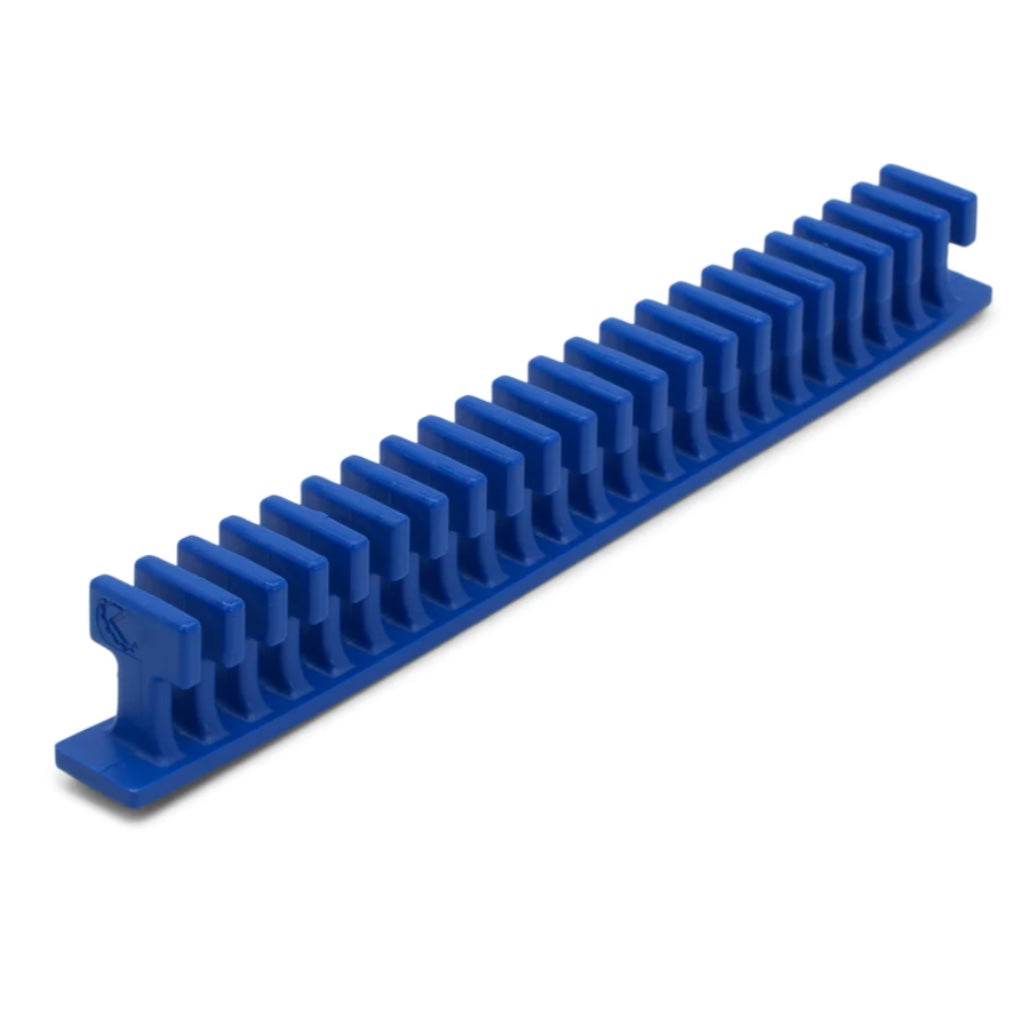 Centipede® 12,5 x 156 mm (0,5 x 6 pulg.) Pestaña de pegamento flexible azul para pliegues