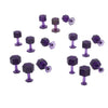 PAQUETE DE PESTAÑAS HEXAGONALES MORADAS DENT REAPER (15 unidades)