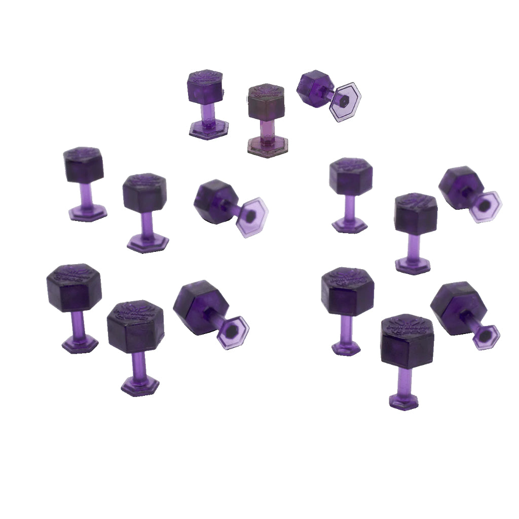 PAQUETE DE PESTAÑAS HEXAGONALES MORADAS DENT REAPER (15 unidades)