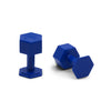 PESTAÑAS HEXAGONALES AZULES DENT REAPER DE 14 MM. (10 unidades)