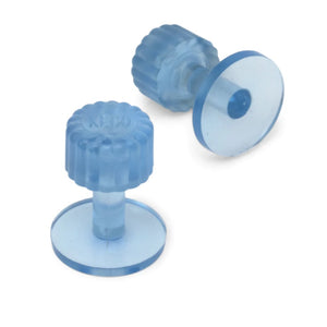 Pestañas de pegamento de acabado redondo de hielo de 17 mm Dead Center®- Paquete de 10