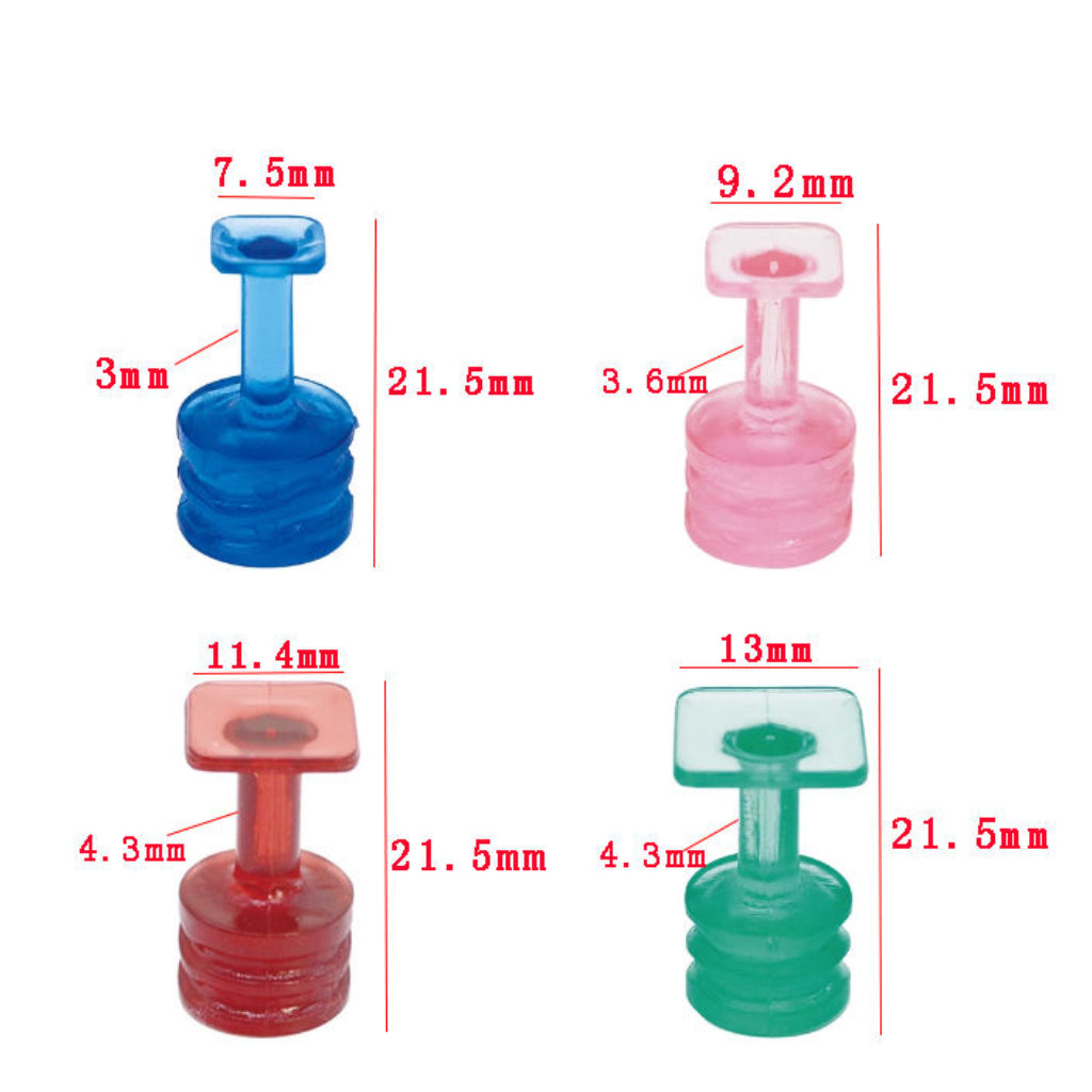 CONJUNTO DE ADAPTADORES CUADRADOS PARA PEGAMENTO