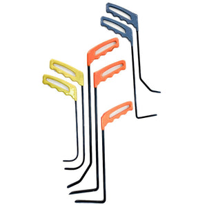 CONJUNTO DE 7 VARILLAS CON DIFERENTES FORMAS PARA EL TRABAJO EN PUERTAS