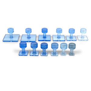 Black Ice Variety Pack Smooth Square Glue Tabs (12 piezas)