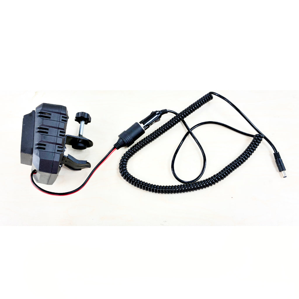 SOPORTE PARA BATERIA MAKITA EN LAMPARA DE PIÉ CON CABLE LARGO